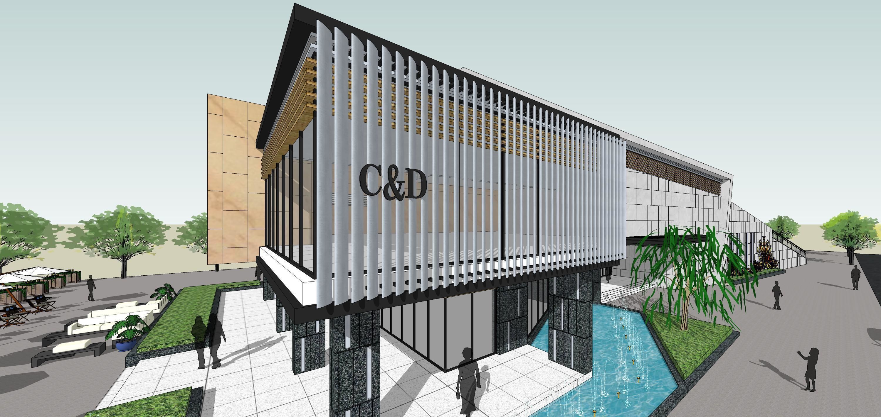 Sketchup Building Z2 3D model_7