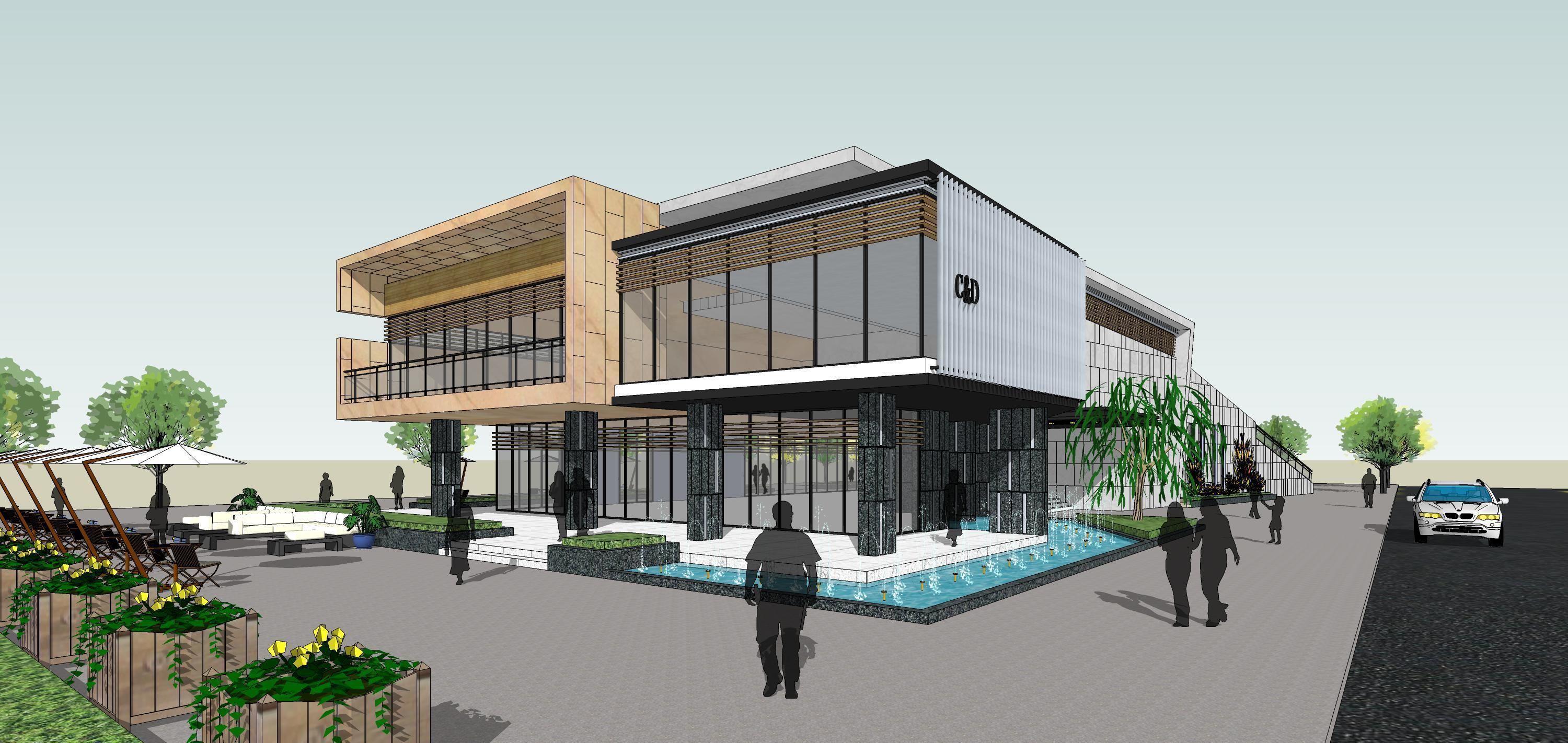 Sketchup Building Z2 3D model_4