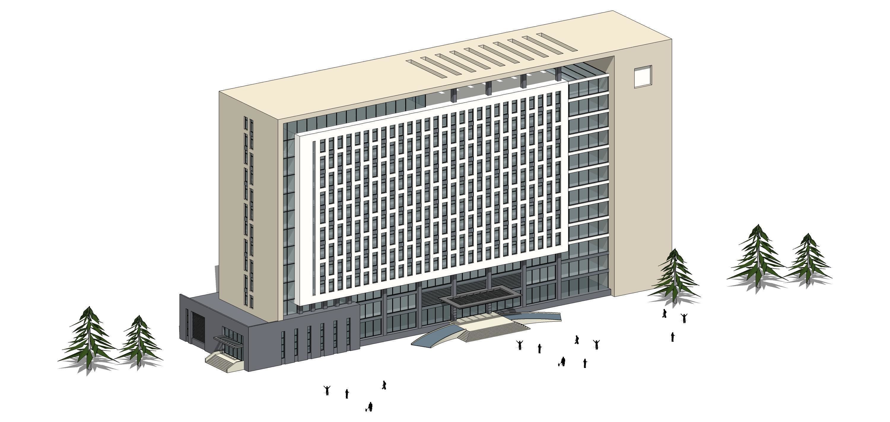 Sketchup Building Z3 3D model_9