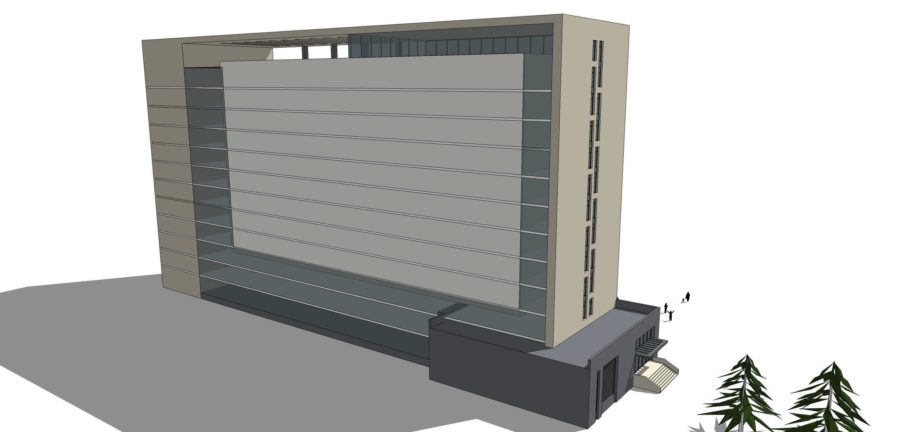 Sketchup Building Z3 3D model_6