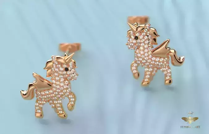 Unicorn earrings