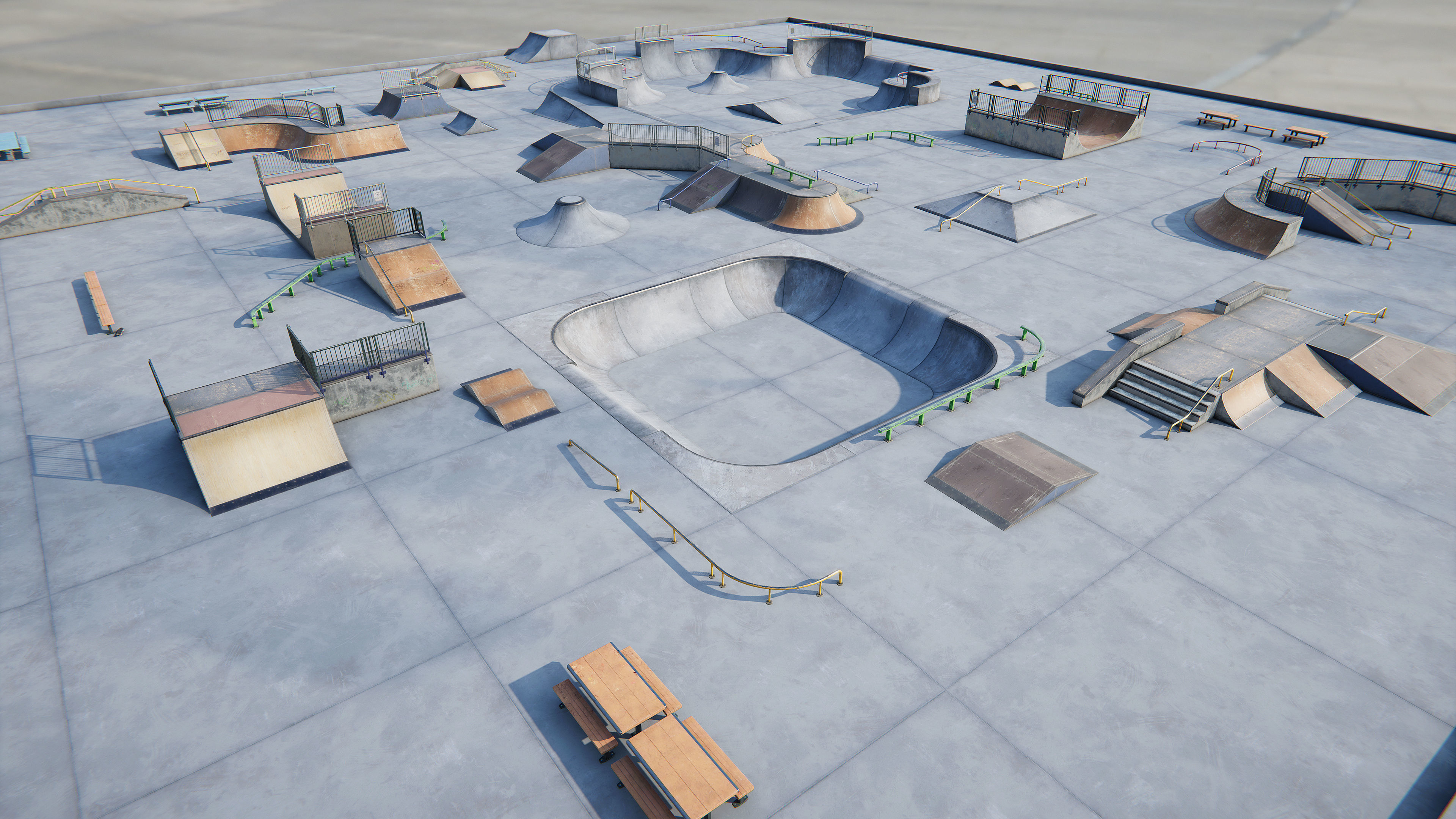 Skate Park - Modular Pack Low-poly 3D model_7