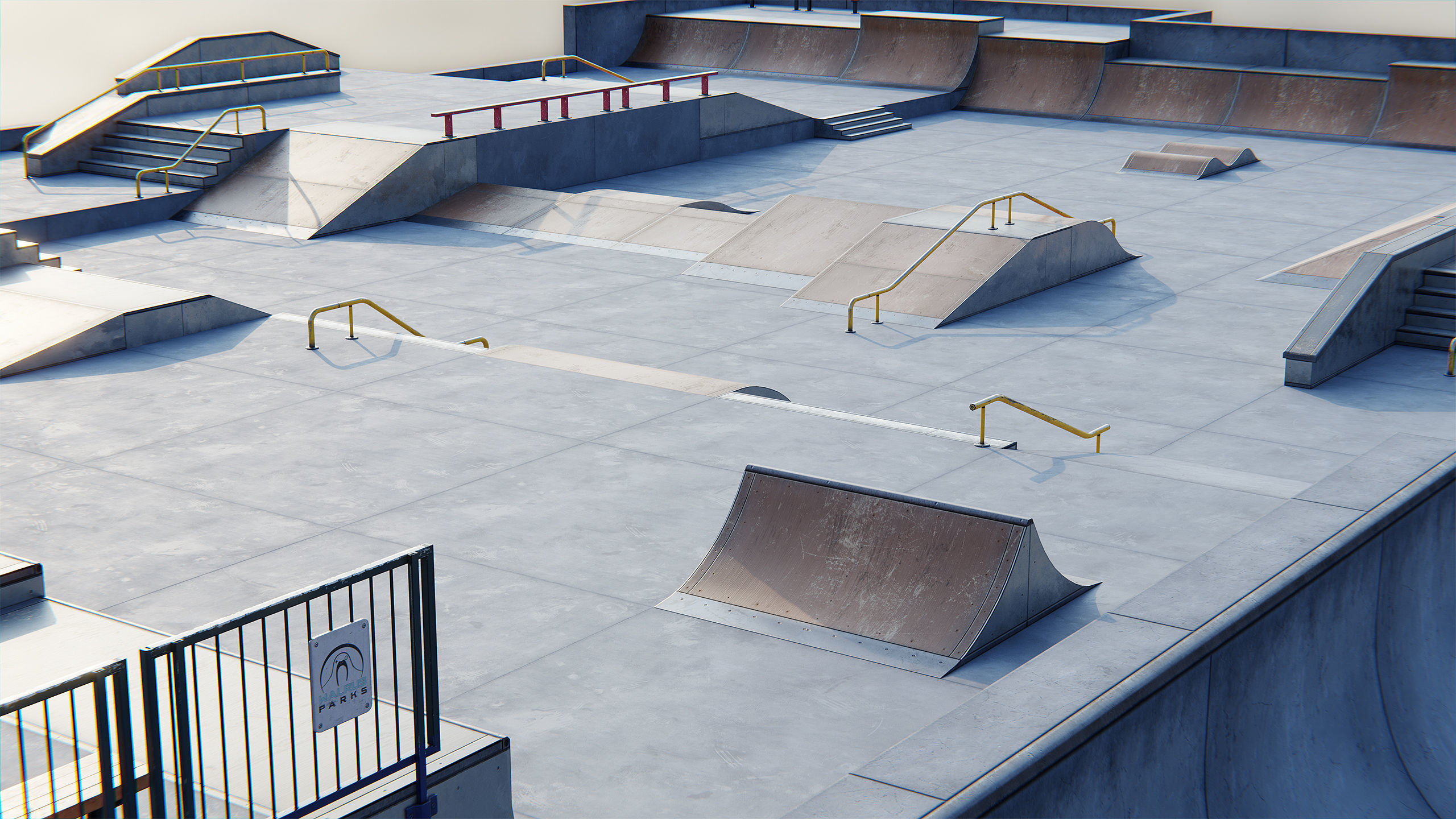 Skate Park - Modular Pack Low-poly 3D model_5