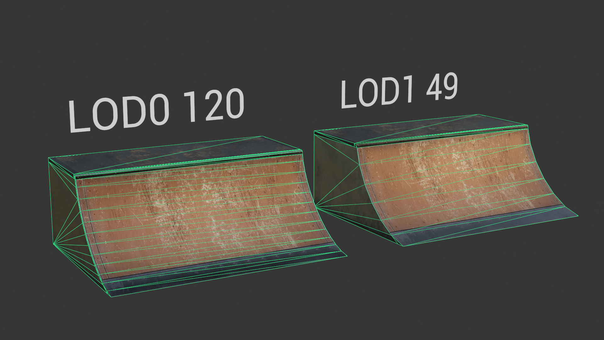 Skate Park - Modular Pack Low-poly 3D model_17