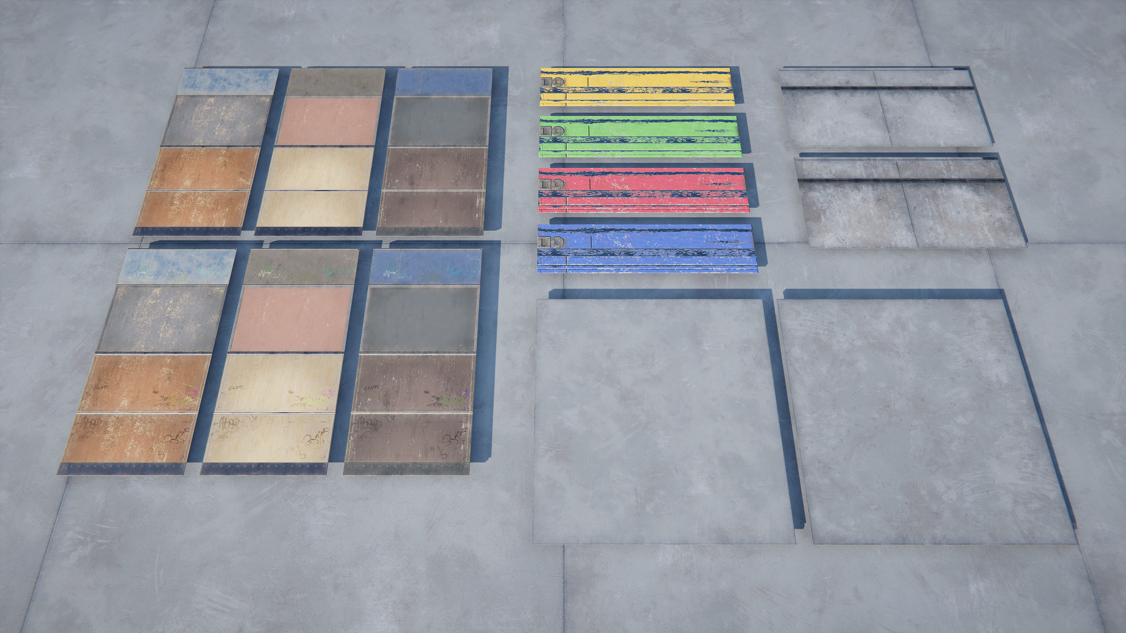 Skate Park - Modular Pack Low-poly 3D model_14