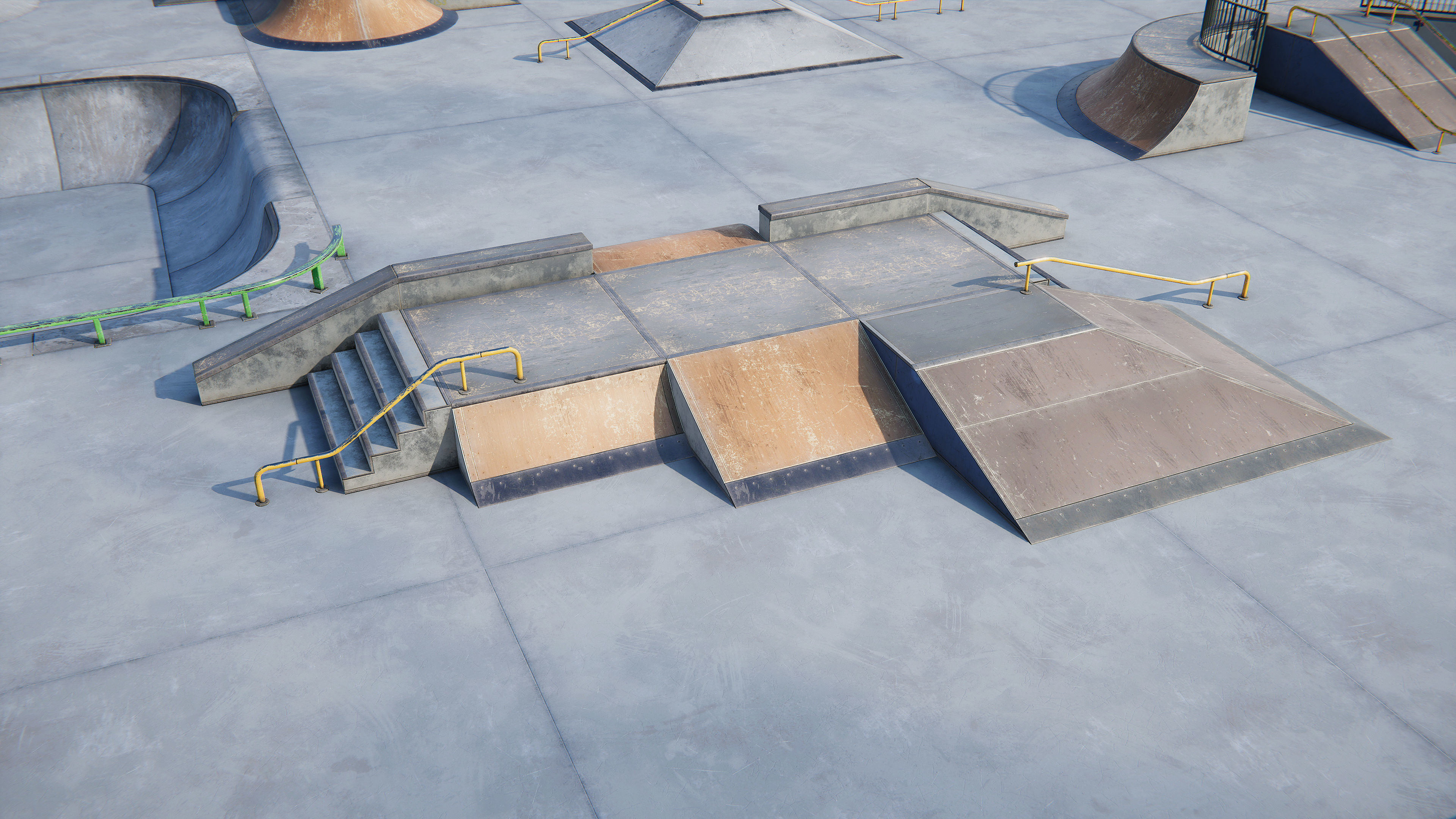 Skate Park - Modular Pack Low-poly 3D model_8