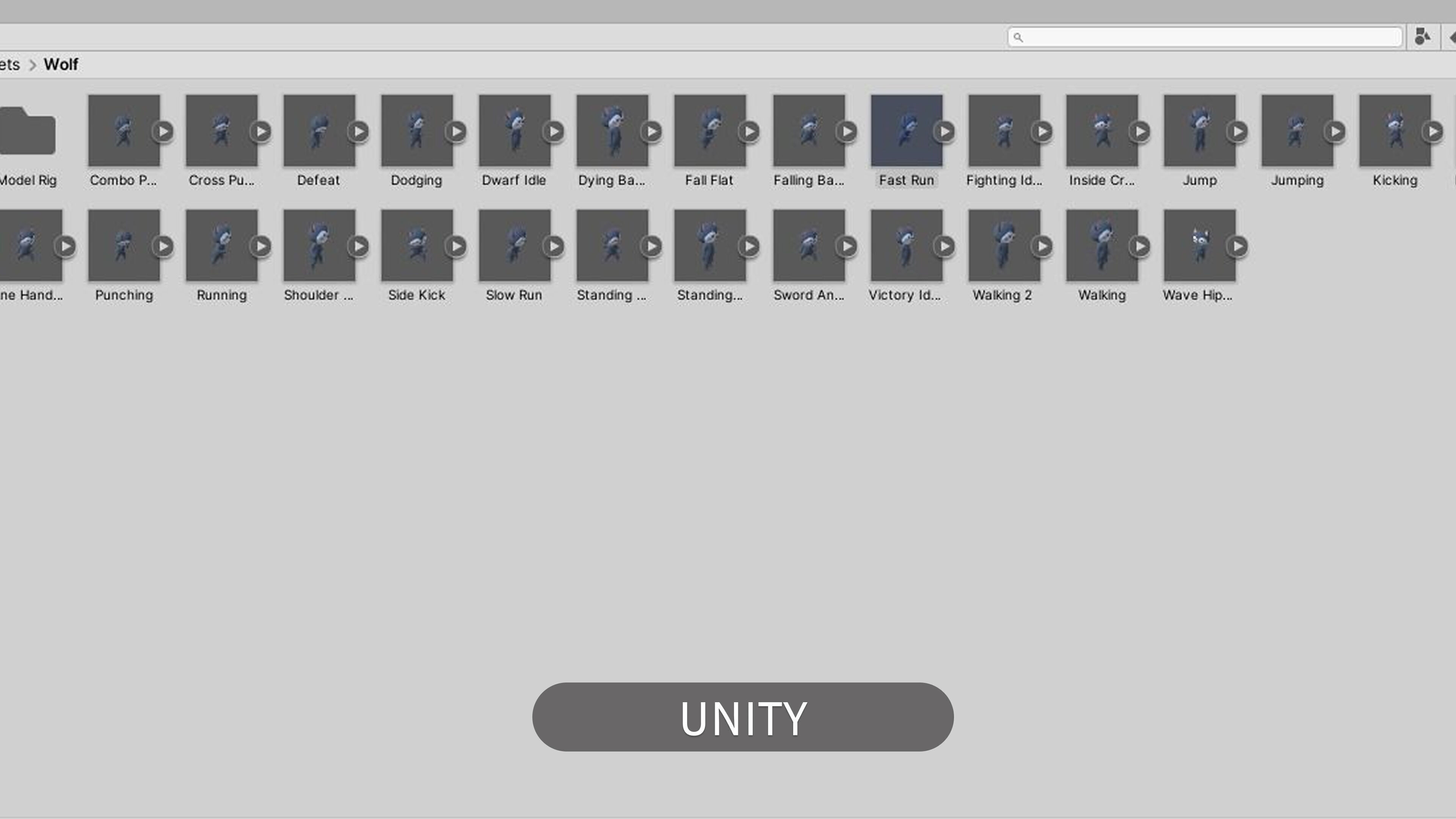 Cartoon Wolf character 3d Low-poly 3D model_7