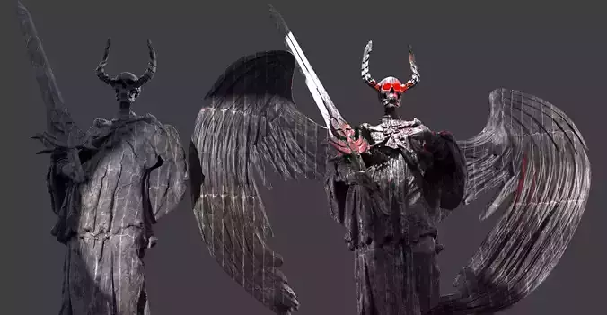 Dark ages Grim Reaper Demon Medieval models 2