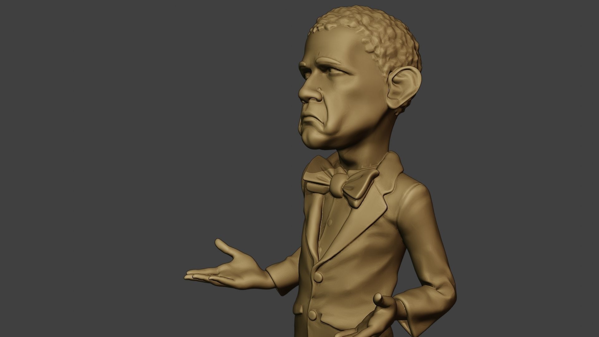 Barack Obama Doubt Meme 3D print model_18
