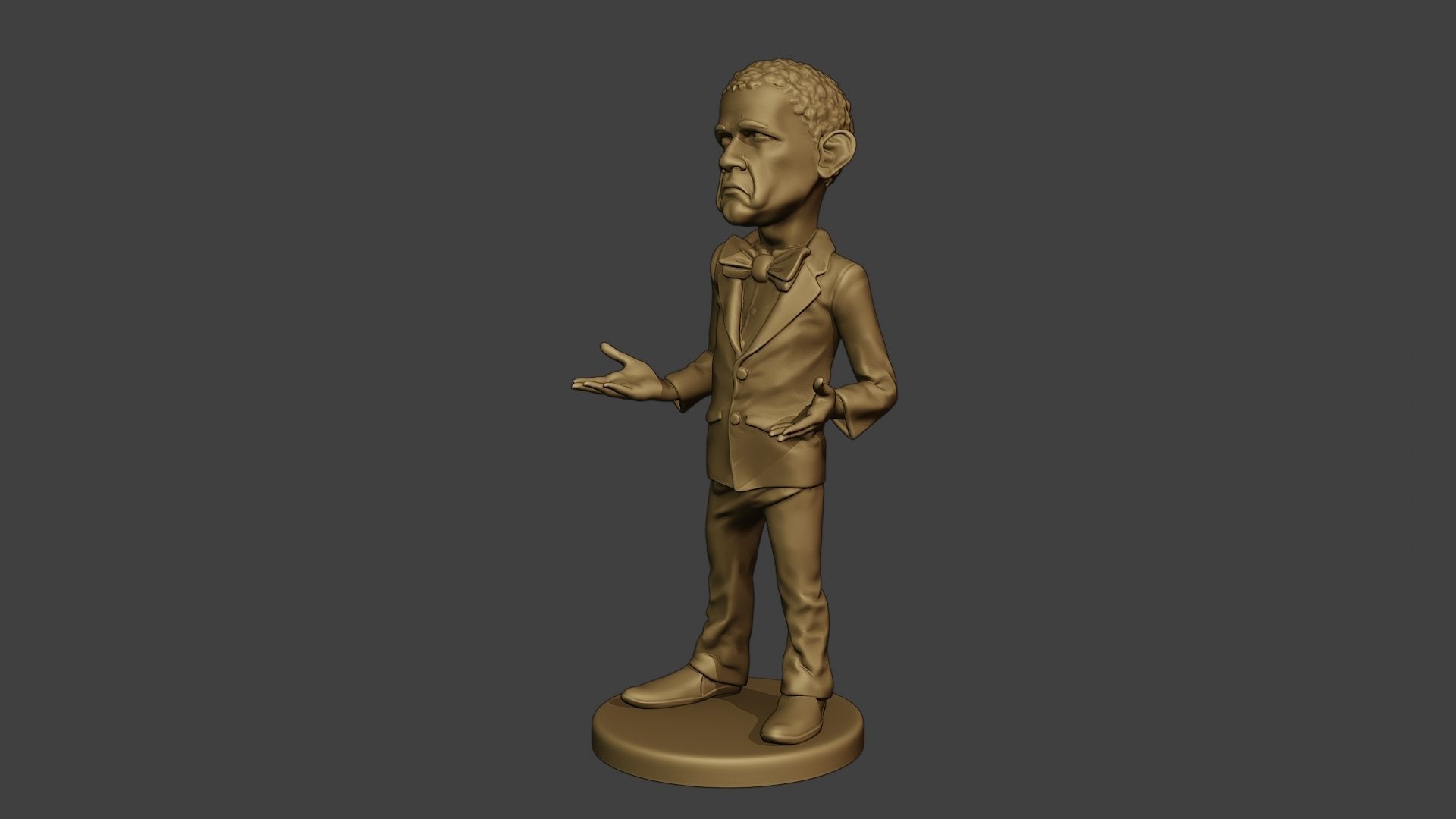 Barack Obama Doubt Meme 3D print model_2