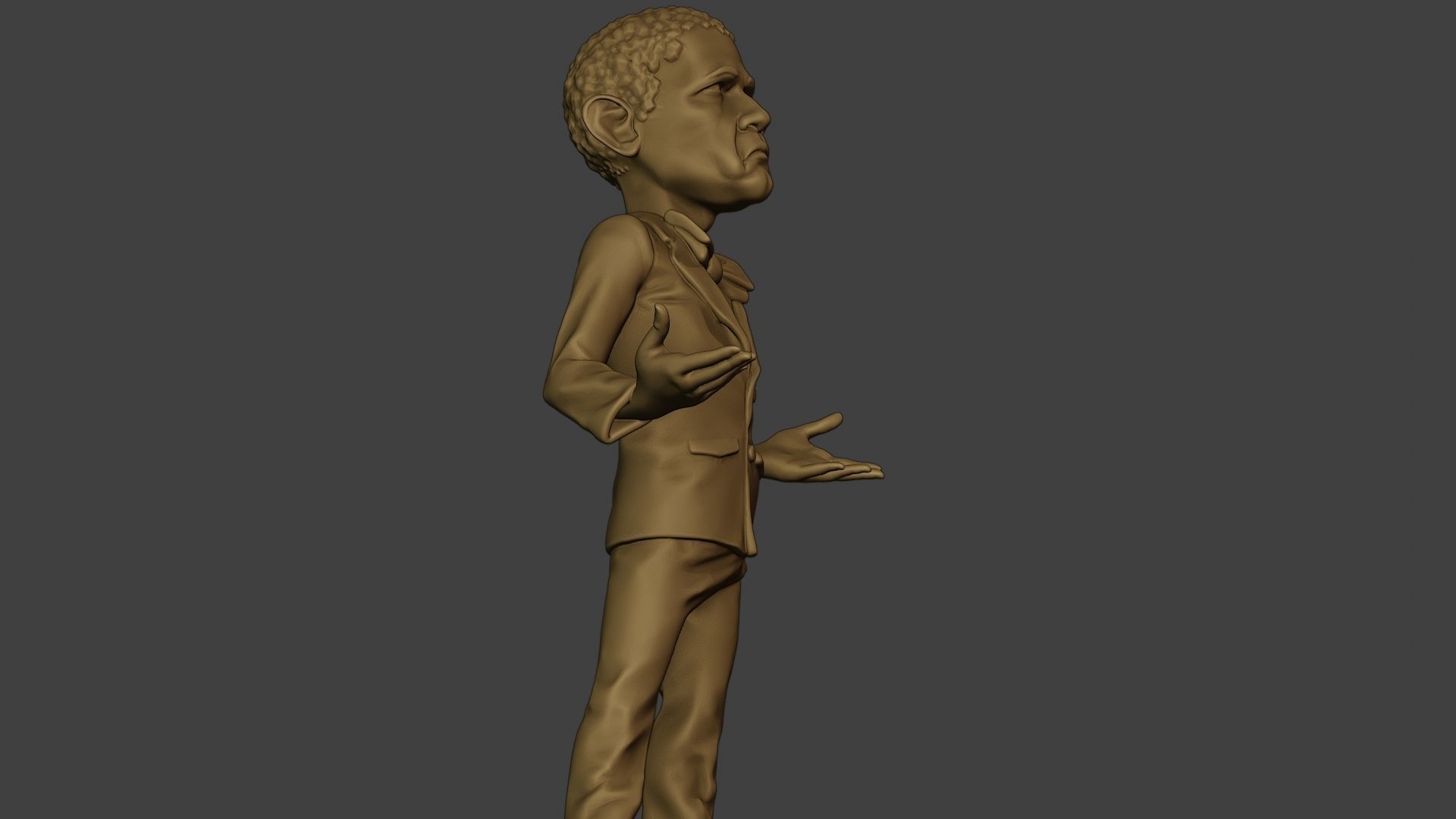 Barack Obama Doubt Meme 3D print model_29