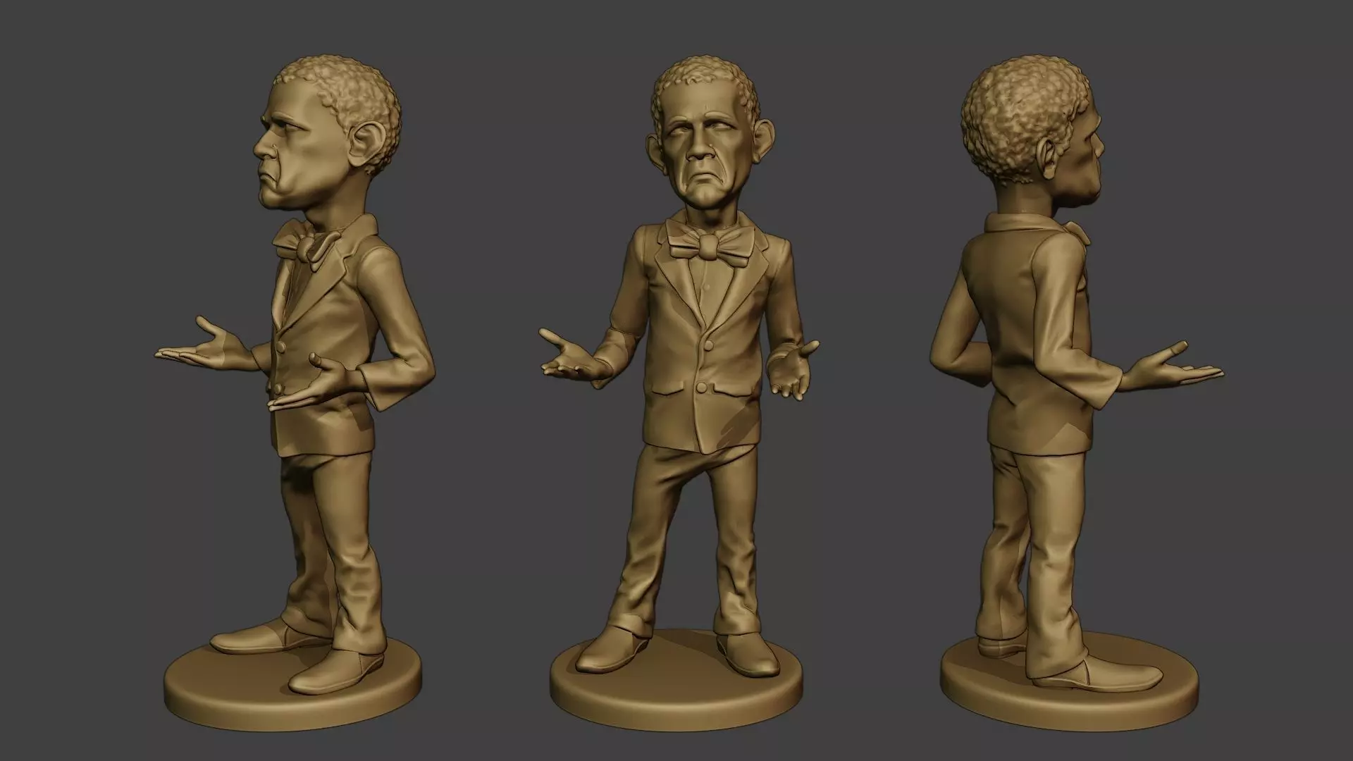 Barack Obama Doubt Meme 3D print model_0