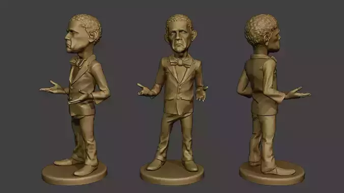 Barack Obama Doubt Meme 3D print model