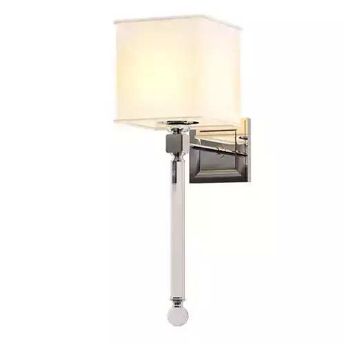 CHIC SOPHISTICATE CRYSTAL TORCH WALL SCONCE
