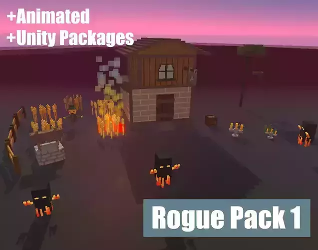 Rogue Pack 1 Low-poly 3D model
