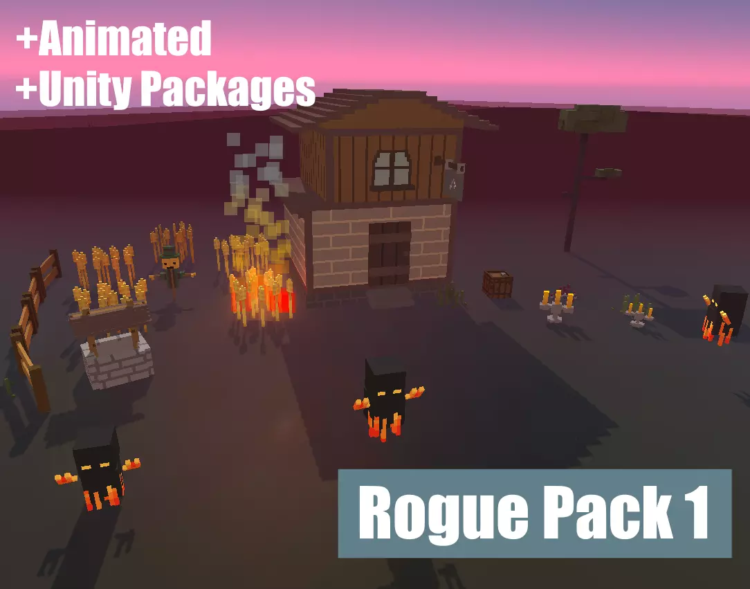 Rogue Pack 1 Low-poly 3D model_0