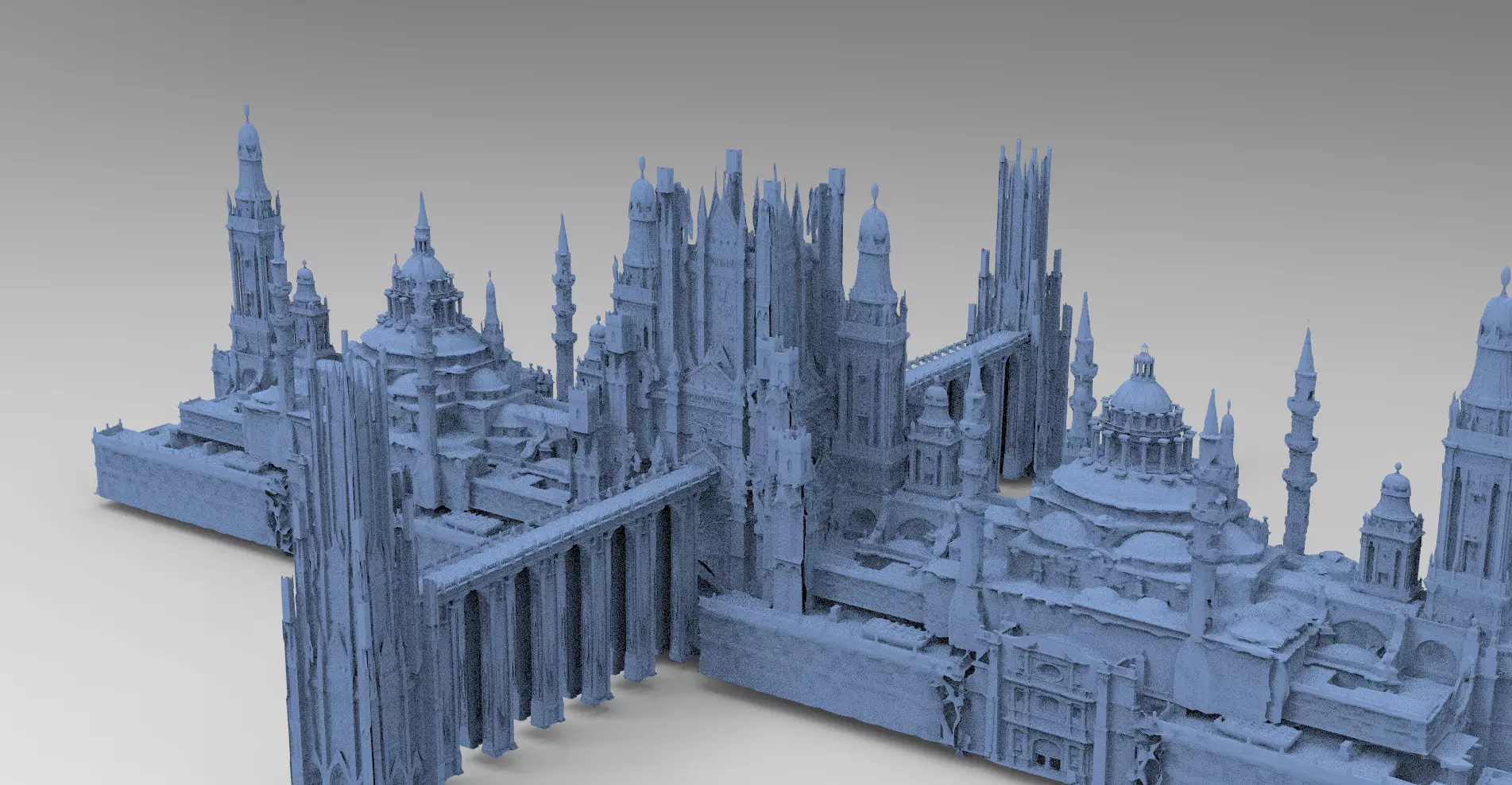  Fantasy Art Deco New York Art Deco Structures  3D model_0