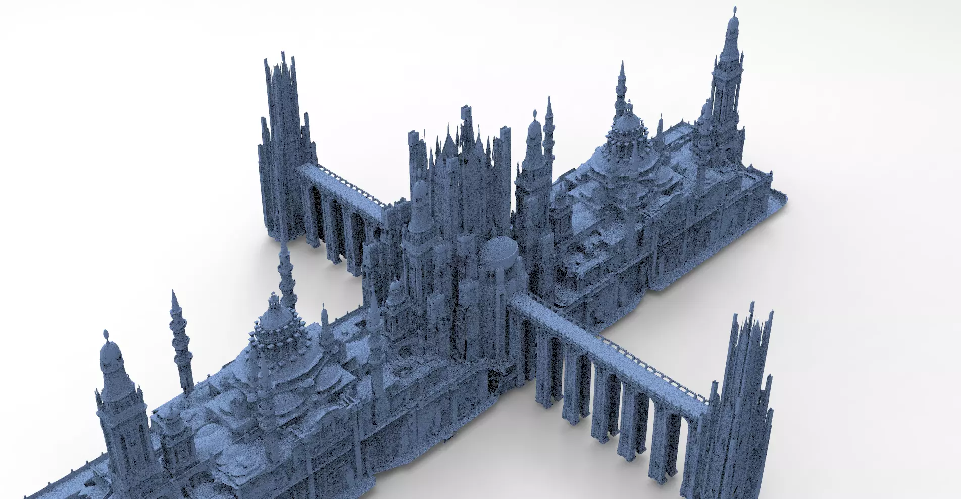 Fantasy Art Deco New York Art Deco Bridges 2 3D model_0