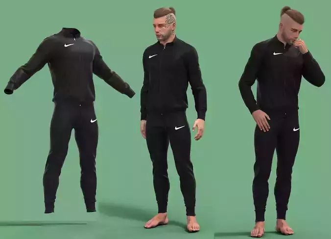 The man who wears nike tracksuits 