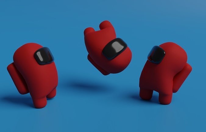 Among Us Low-poly 3D model