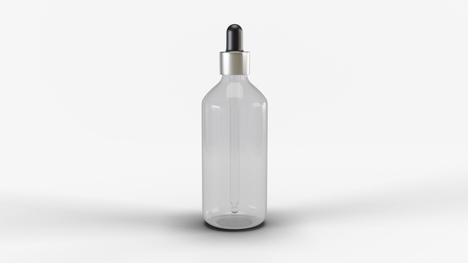 Dropper Bottle Glass 3D model_2