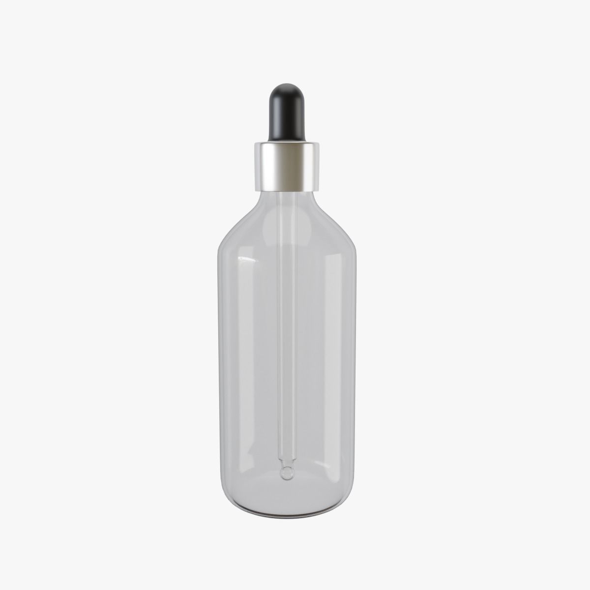 Dropper Bottle Glass 3D model_3
