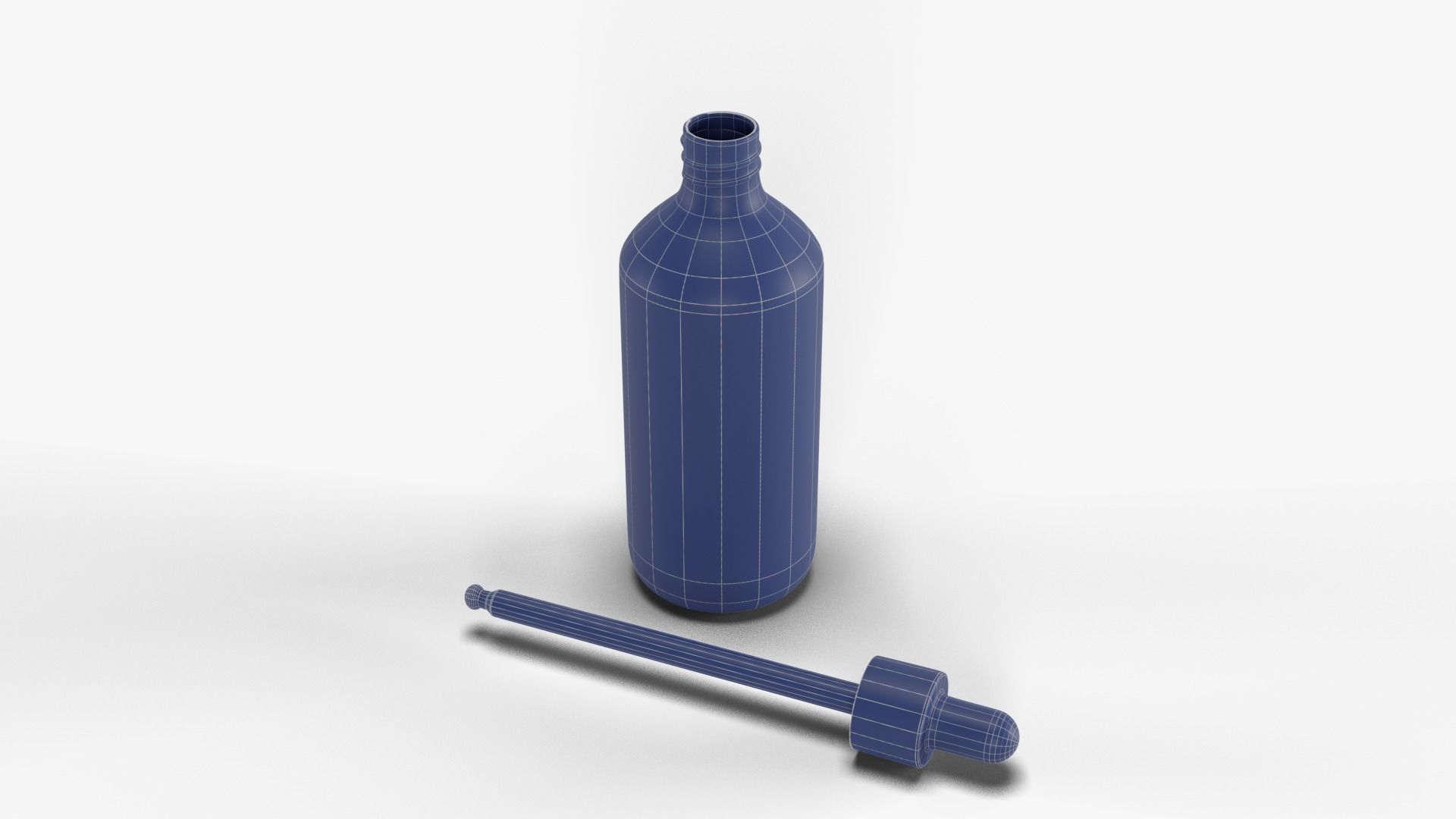 Dropper Bottle Glass 3D model_22