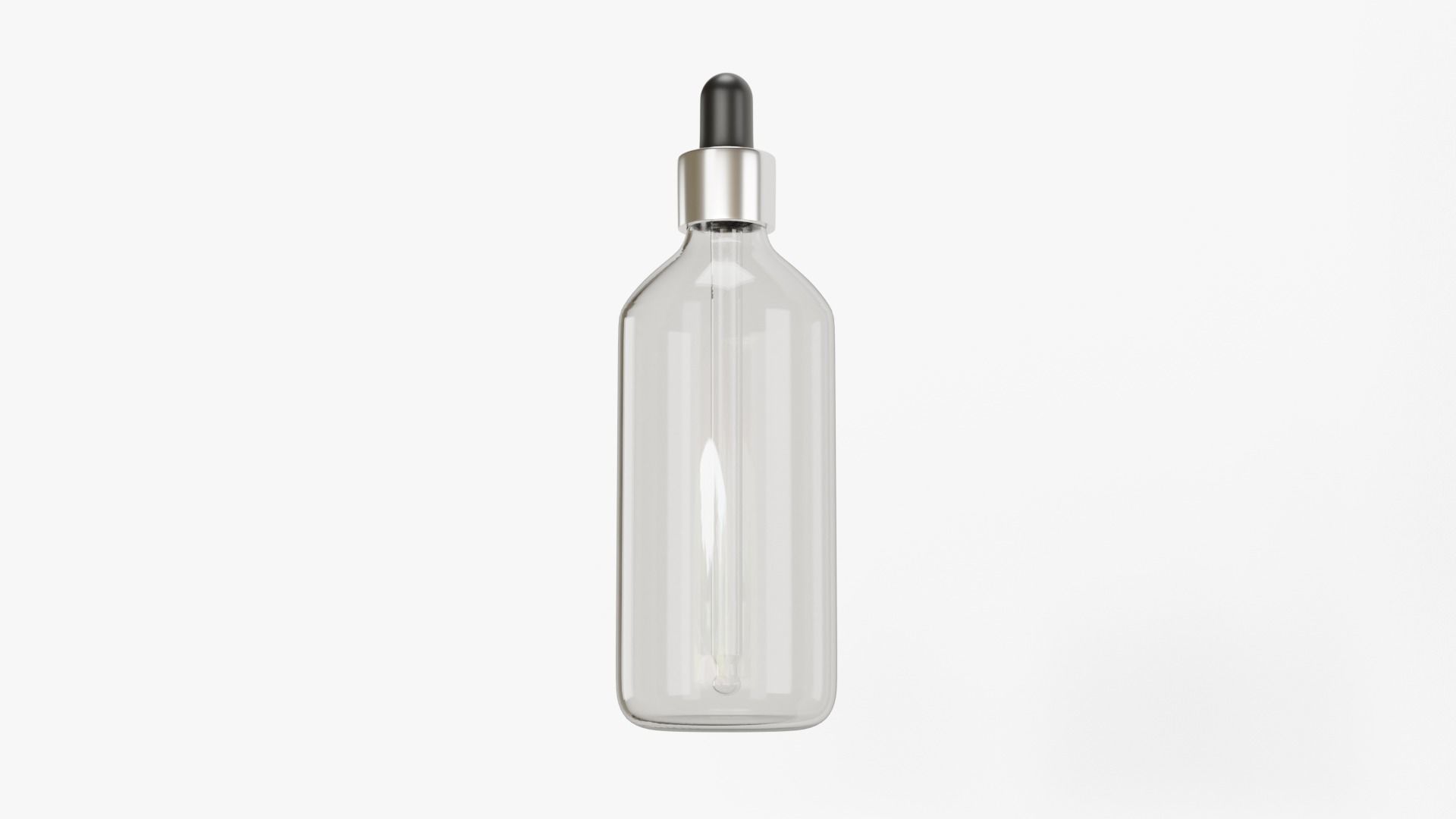 Dropper Bottle Glass 3D model_4