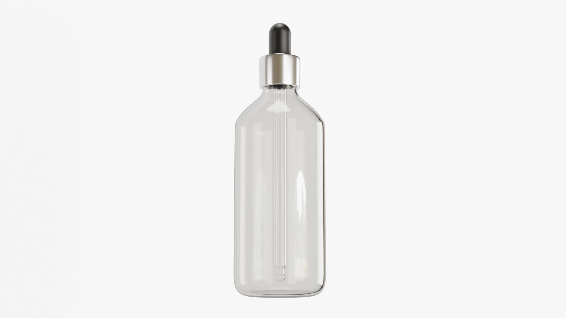 Dropper Bottle Glass 3D model_7