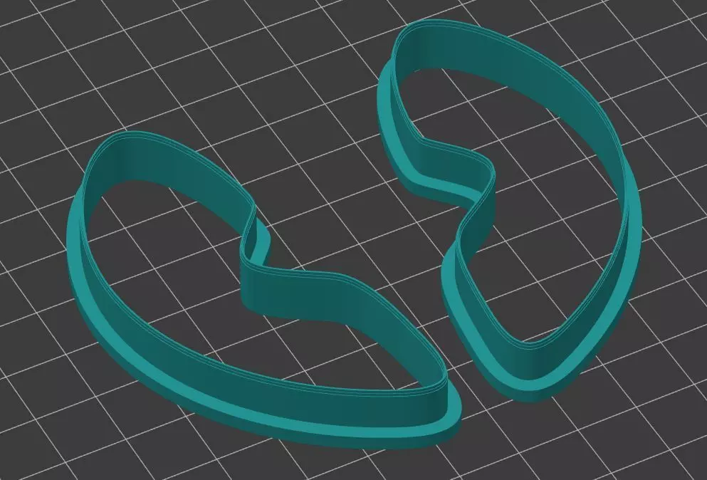 1 SHAPE EARRINGS CUTTER 3D print model
