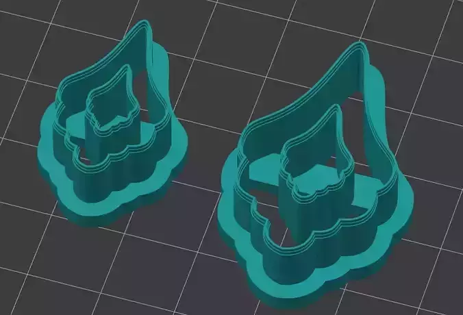 1 PCS EARRINGS CUTTERS 3D print model
