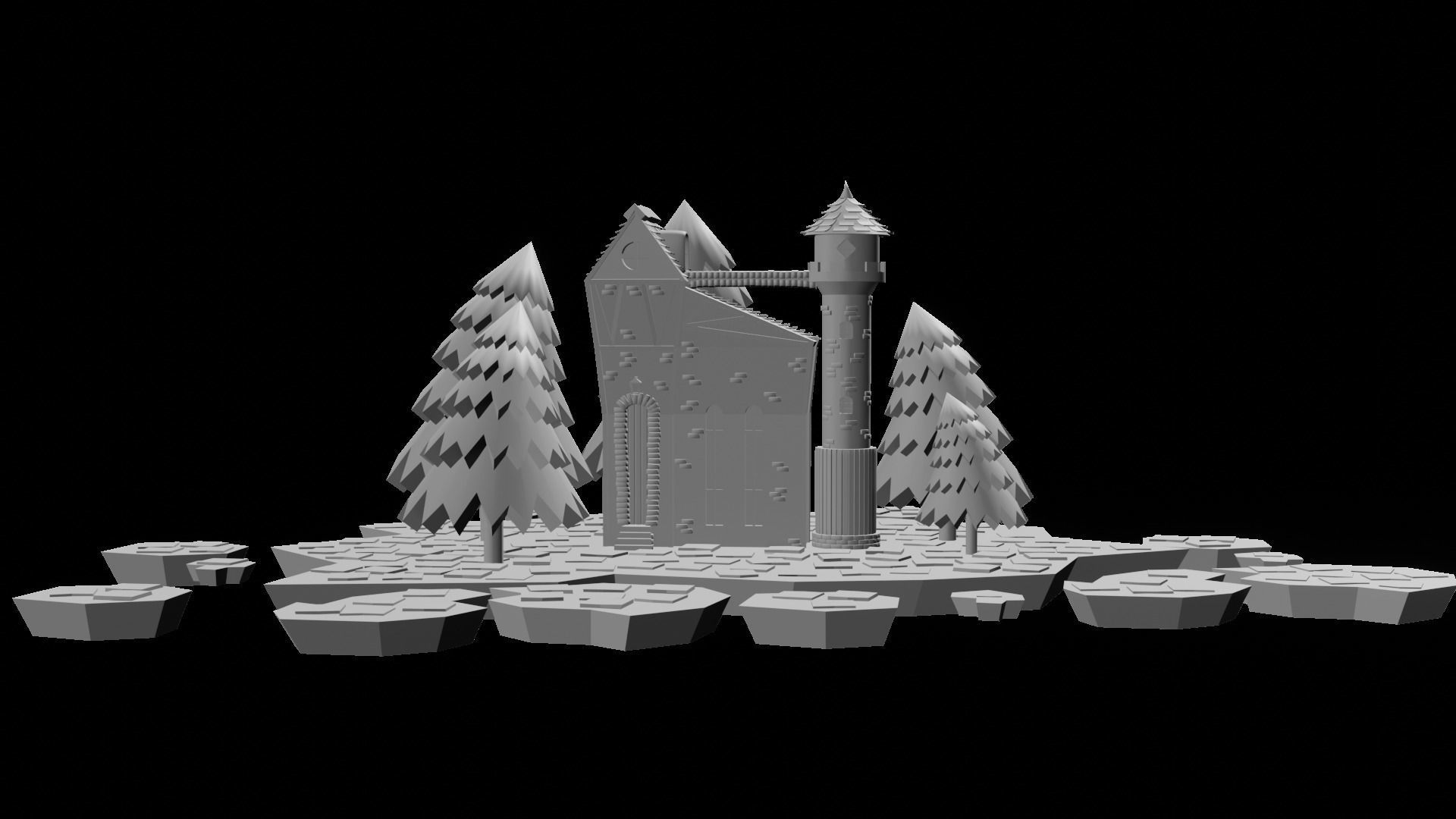 Fairy House 3D model_2