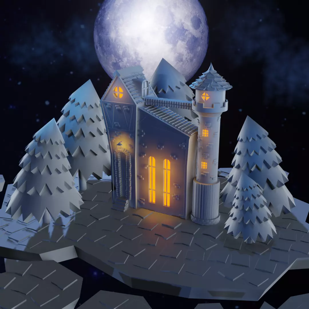 Fairy House 3D model_0