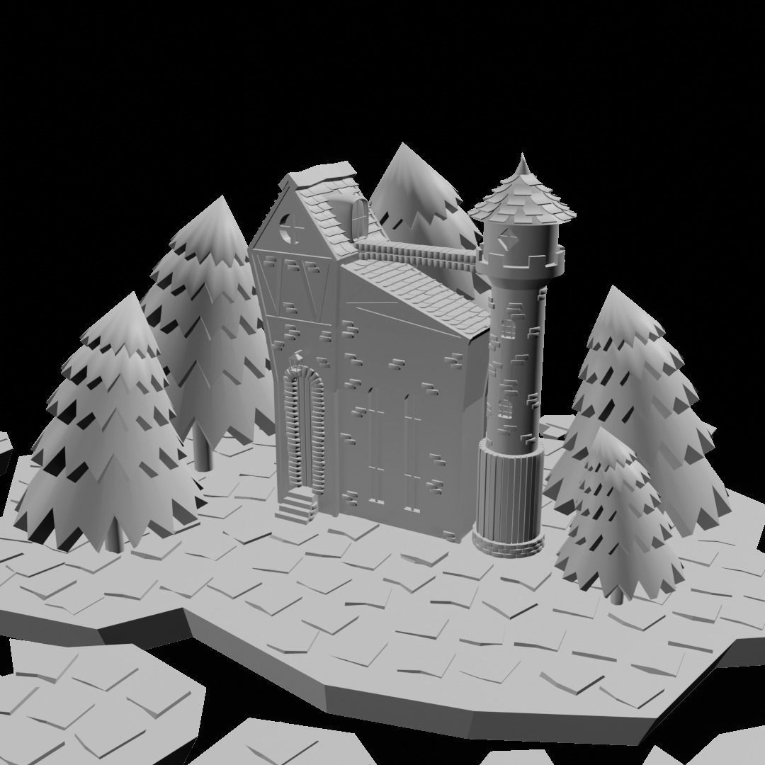 Fairy House 3D model_1
