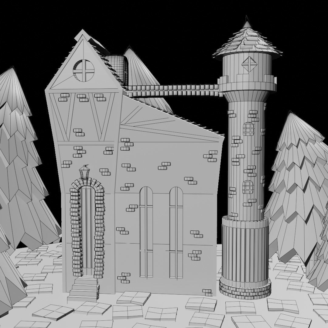 Fairy House 3D model_4