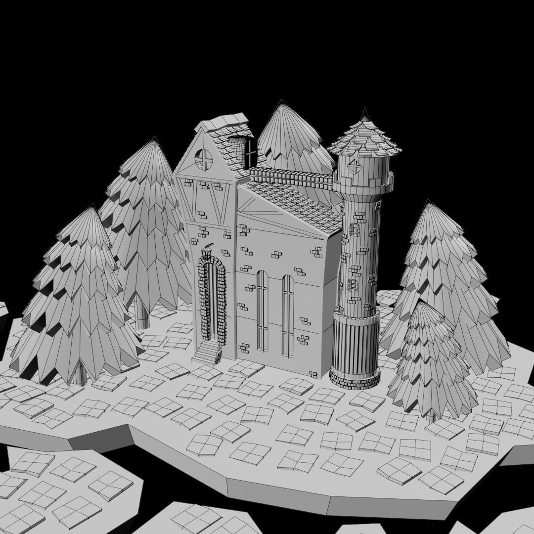 Fairy House 3D model_3