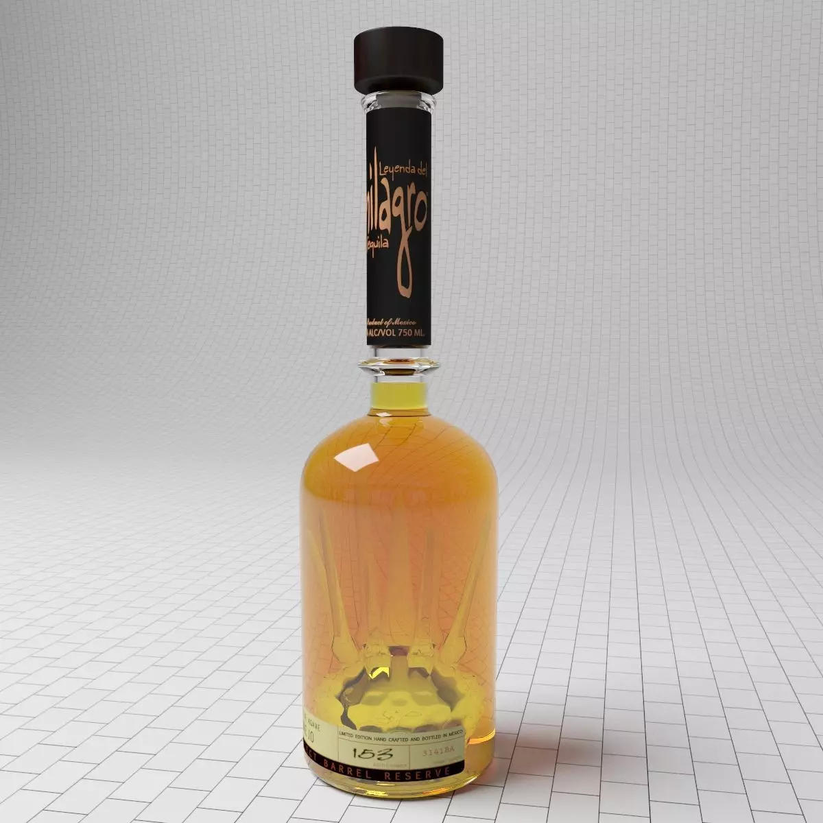 Tequila Milagro Anejo 3D model_0