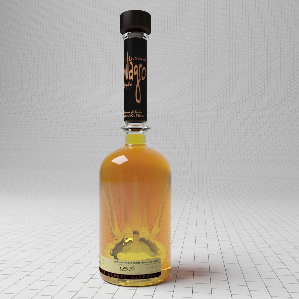 Tequila Milagro Anejo 3D model_6