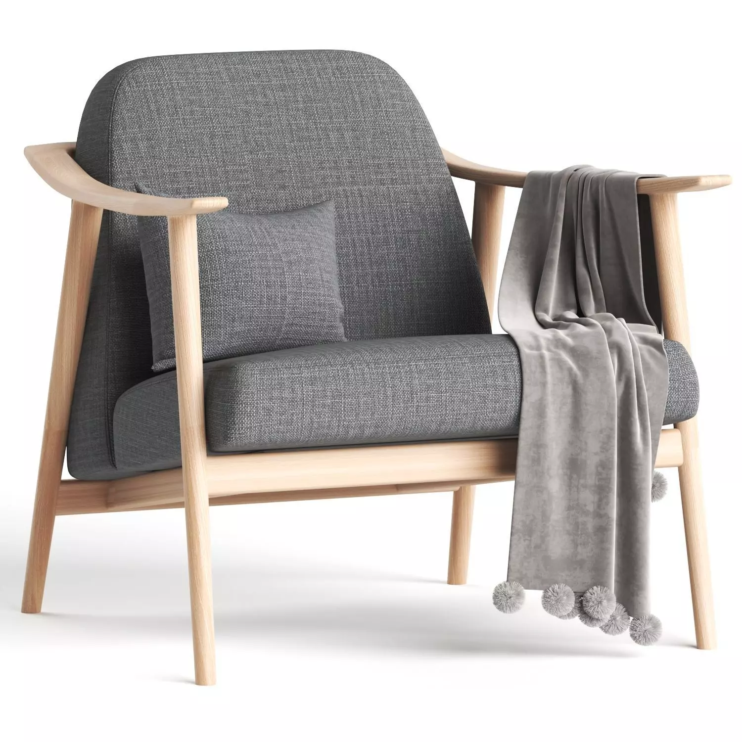 Baltic armchair 3D model_0