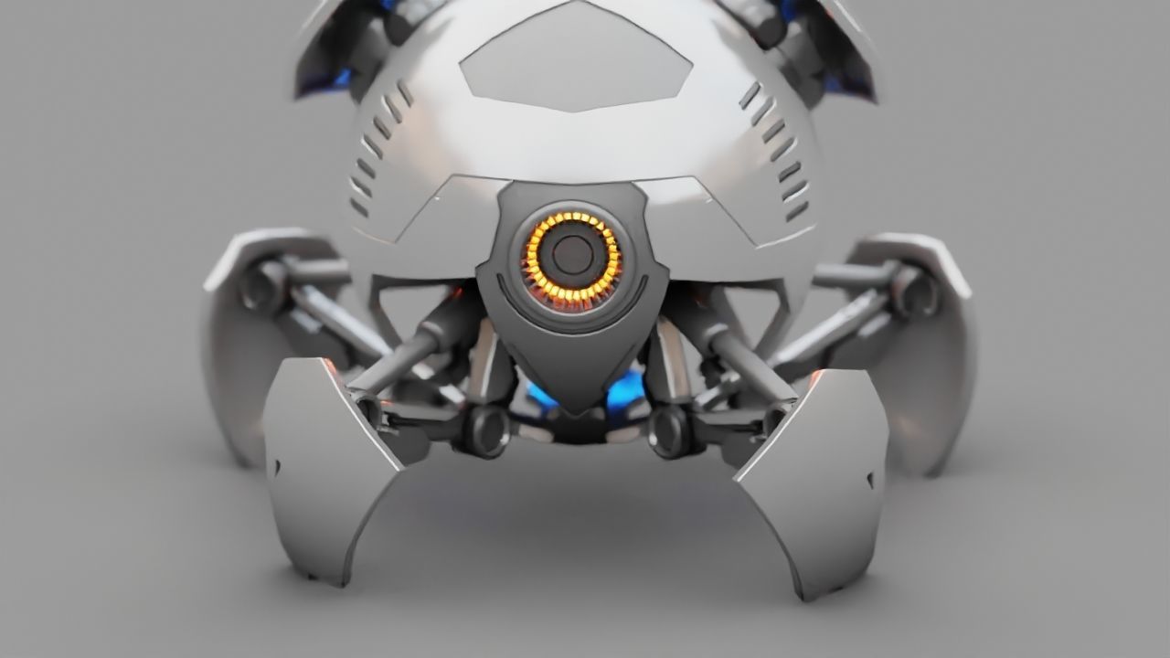 Ball Bot rigged character 3D model_9