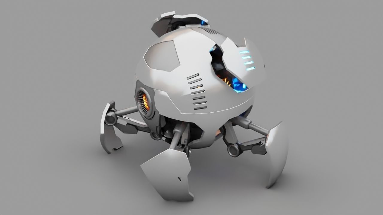 Ball Bot rigged character 3D model_15