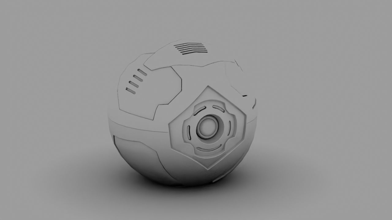Ball Bot rigged character 3D model_19
