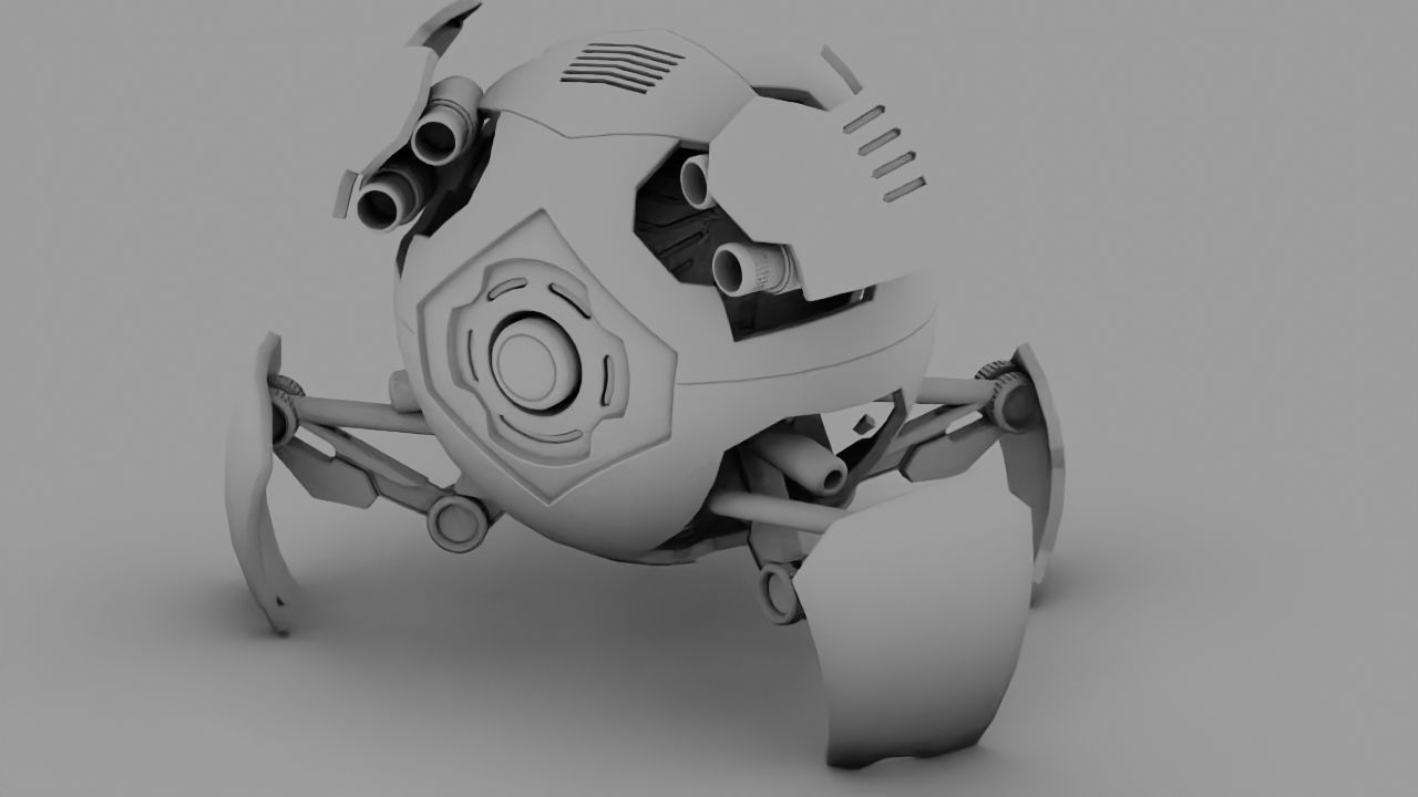 Ball Bot rigged character 3D model_20
