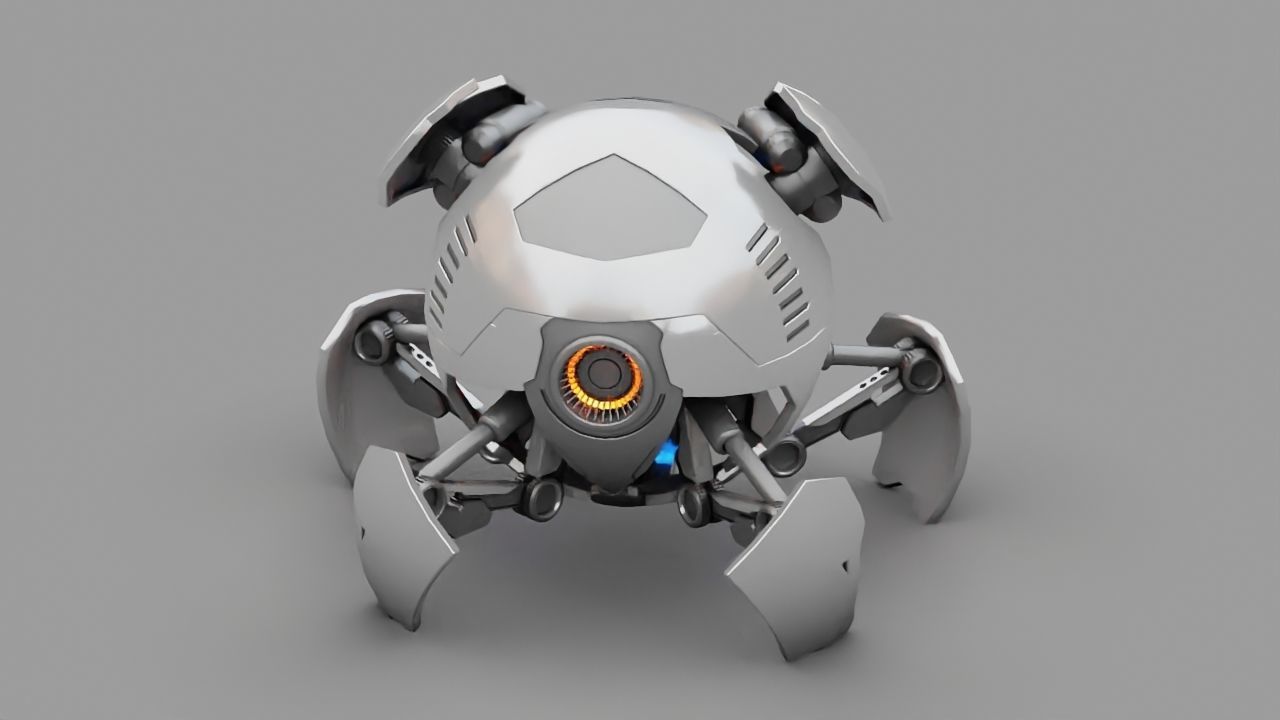 Ball Bot rigged character 3D model_13