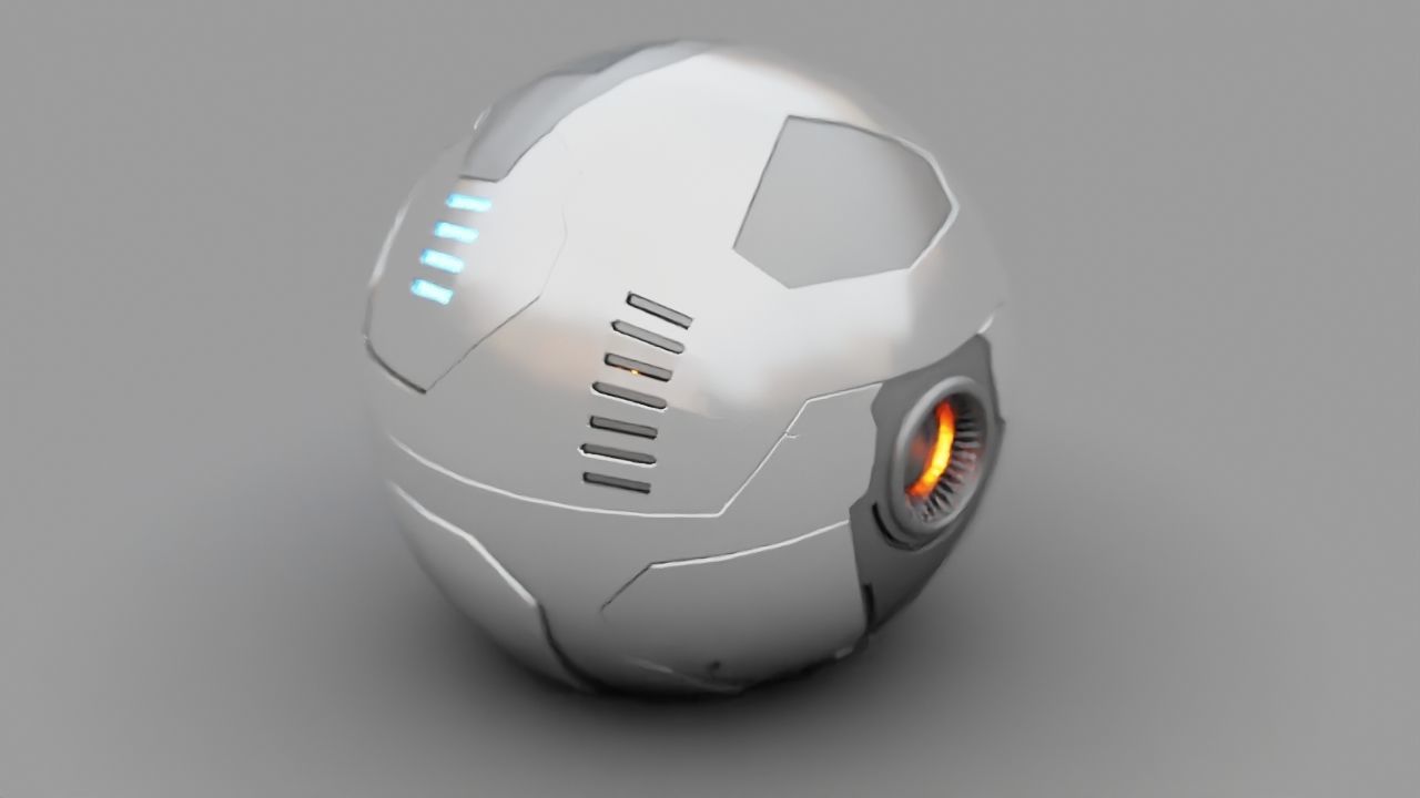 Ball Bot rigged character 3D model_7