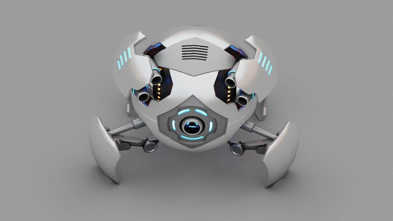 Ball Bot rigged character 3D model_16