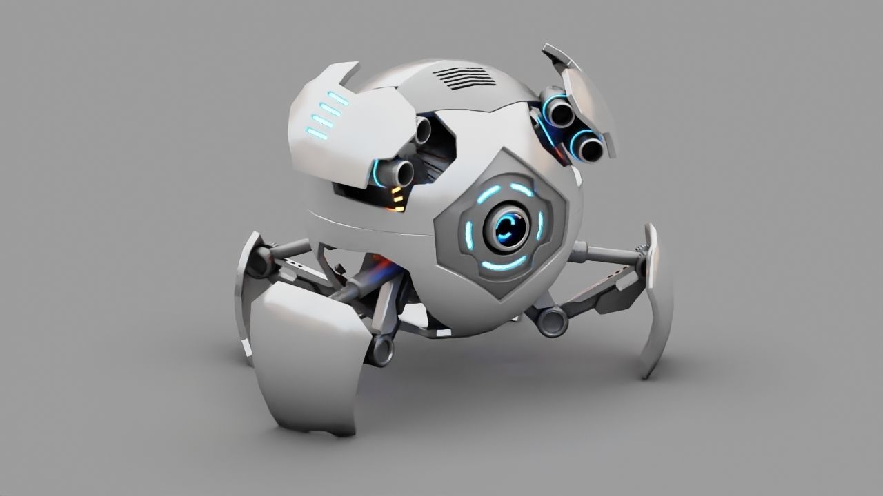 Ball Bot rigged character 3D model_17