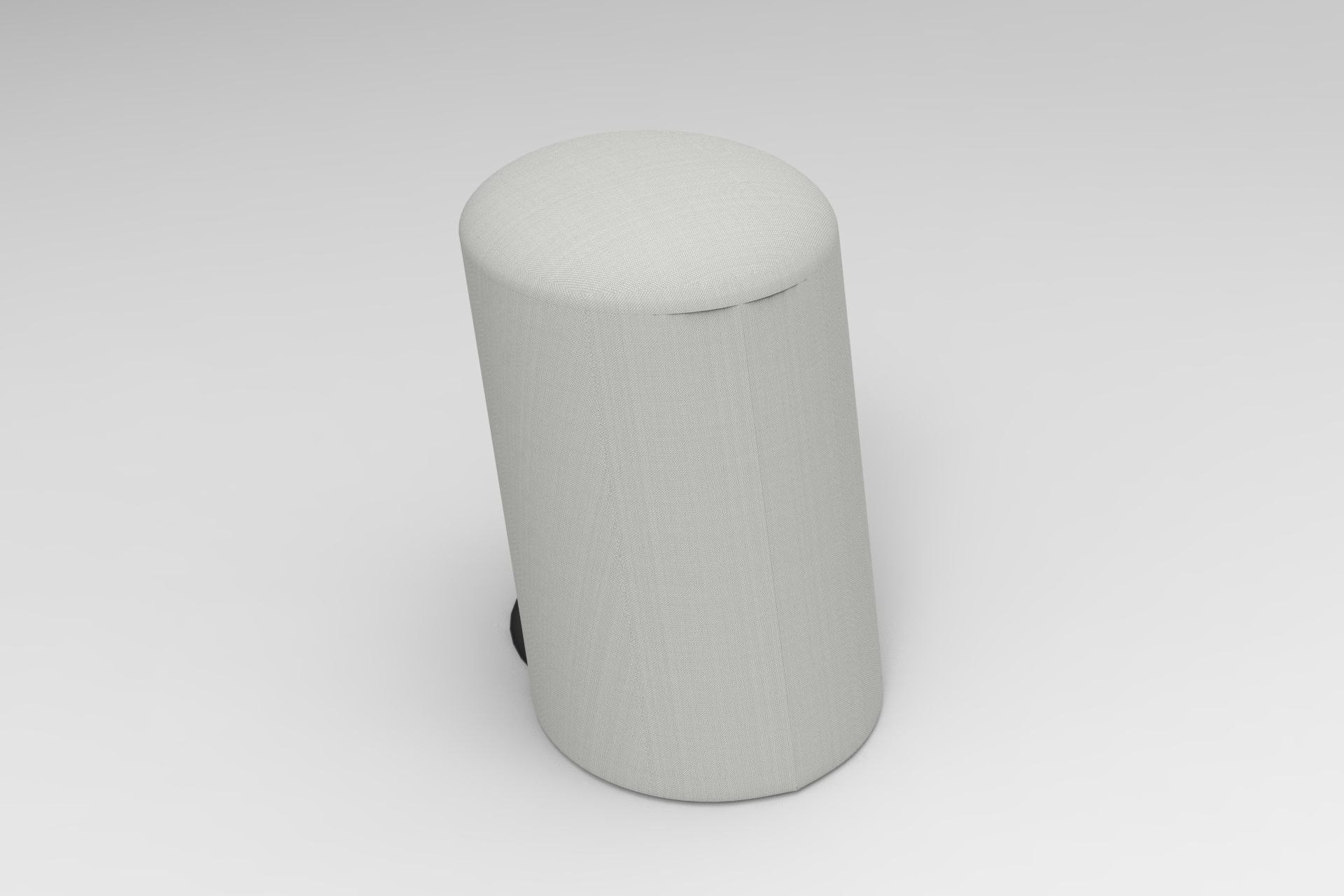 Slant Stool Low-poly 3D model_3