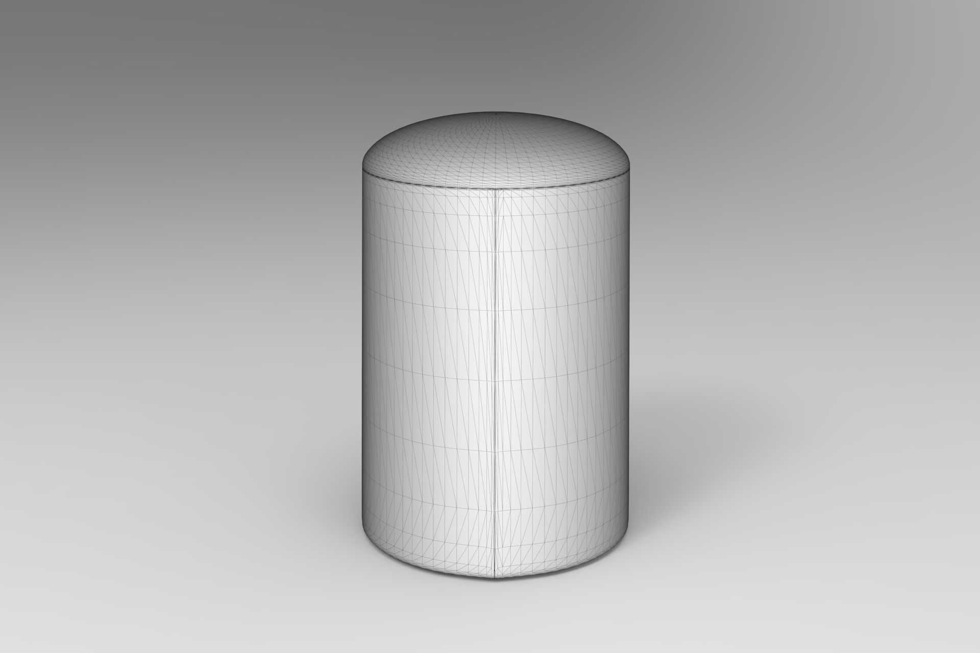 Slant Stool Low-poly 3D model_6