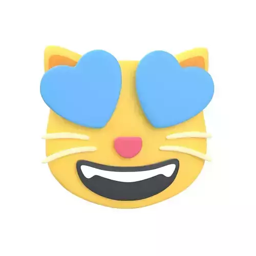 Twitter Smiling Cat with Heart-Eyes V1 005